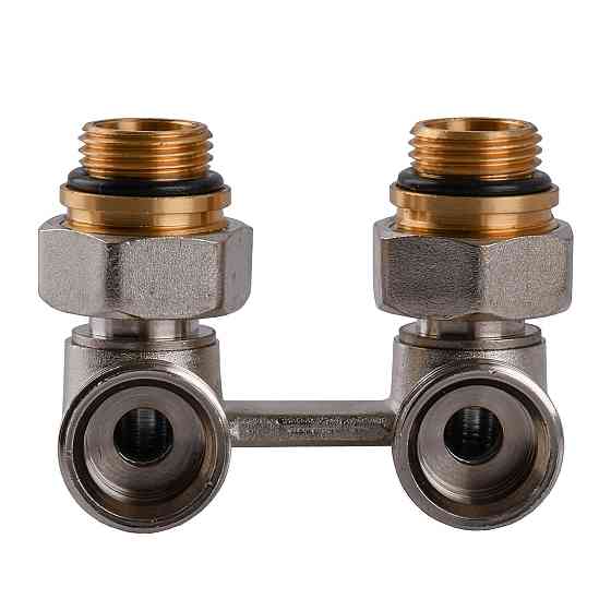 Узел нижнего подключения панельного радиатора SOLOMON NV 5102 угловой шаровой 3/4″ Киев