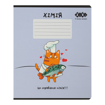Зошит ZiBi предметний CUTE CAT, 36 аркушів, клітинка, хімія (ZB.1731-39) Вінниця - фото 1