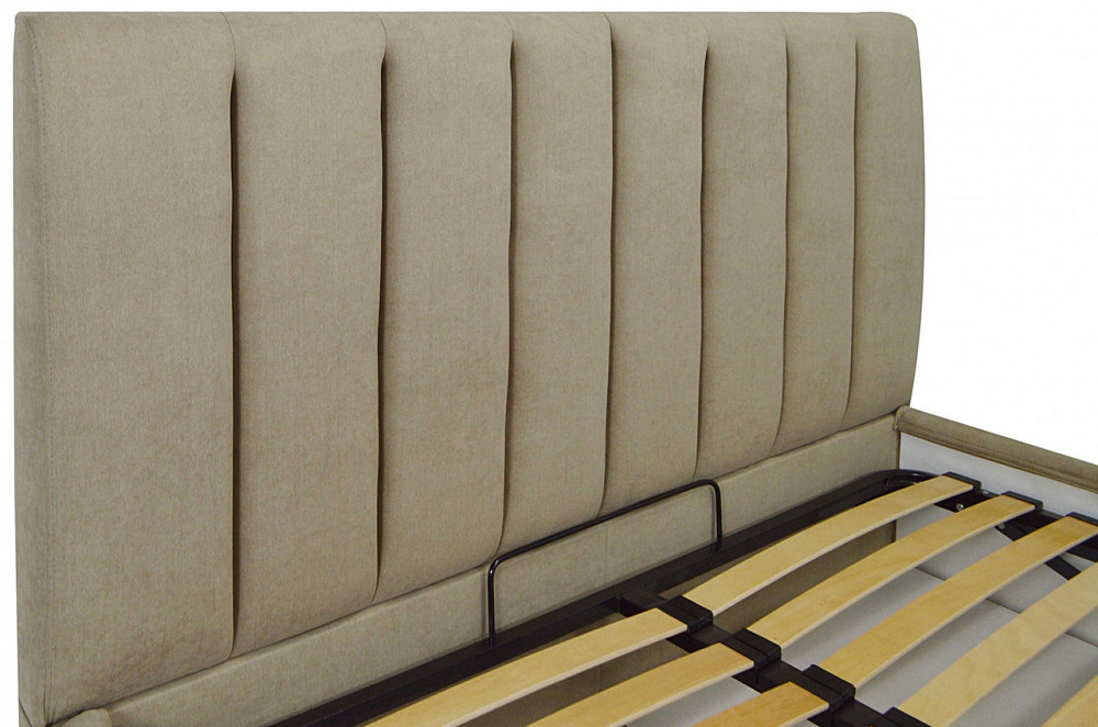 Кровать Двуспальная Sanam Comfort 180 х 190 см Fibril 10 С подъемным механизмом и нишей для белья Темно-бежевый Днепр - изображение 8