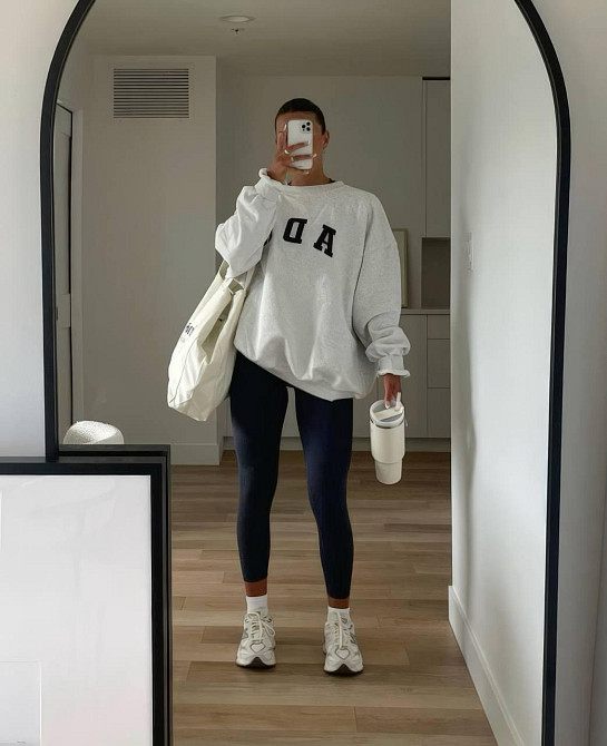 Женские повседневные лосины из бифлекса Темно-синий, 42 Одесса - изображение 1