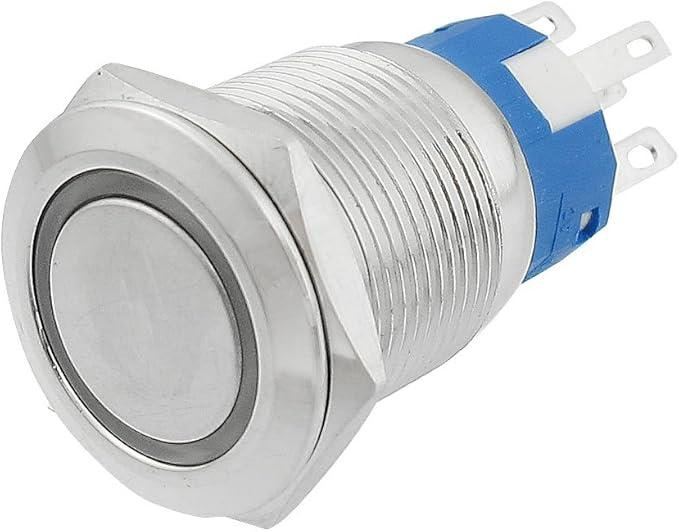 Возвратная кнопка 22мм с красным LED 9-24В Киев - изображение 7