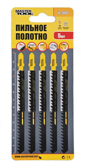 MASTERTOOL Полотно пильне для лобзика MASTERTOOL T344D 5 шт дерево/пластик швидкий прямий різ 6 Коломия - фото 4