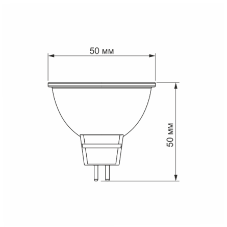 Лампа MR16e 6W GU5.3 4100К 220V LED Videx Житомир
