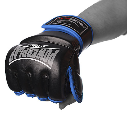 Рукавиці для MMA PowerPlay 3058 Чорно-Сині XL Кам'янське - фото 2