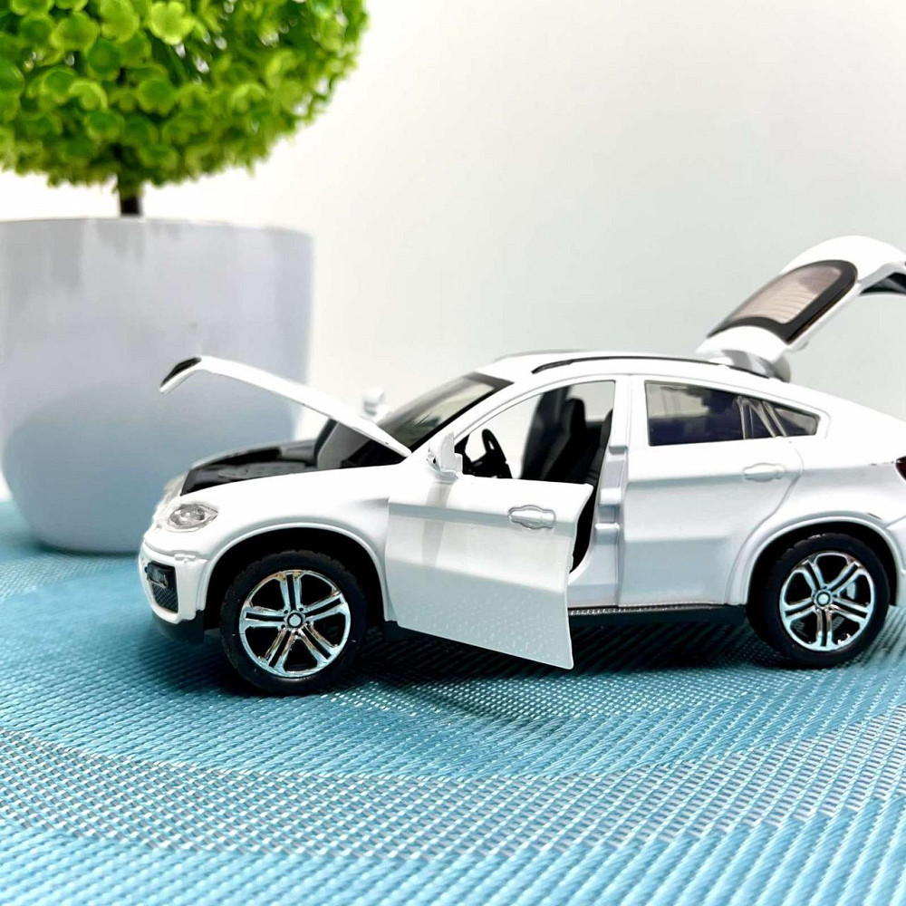 Машина джип Автосвіт BMW x6 металева інерційна 14см Біла (AP-1759) Чернигов - изображение 8