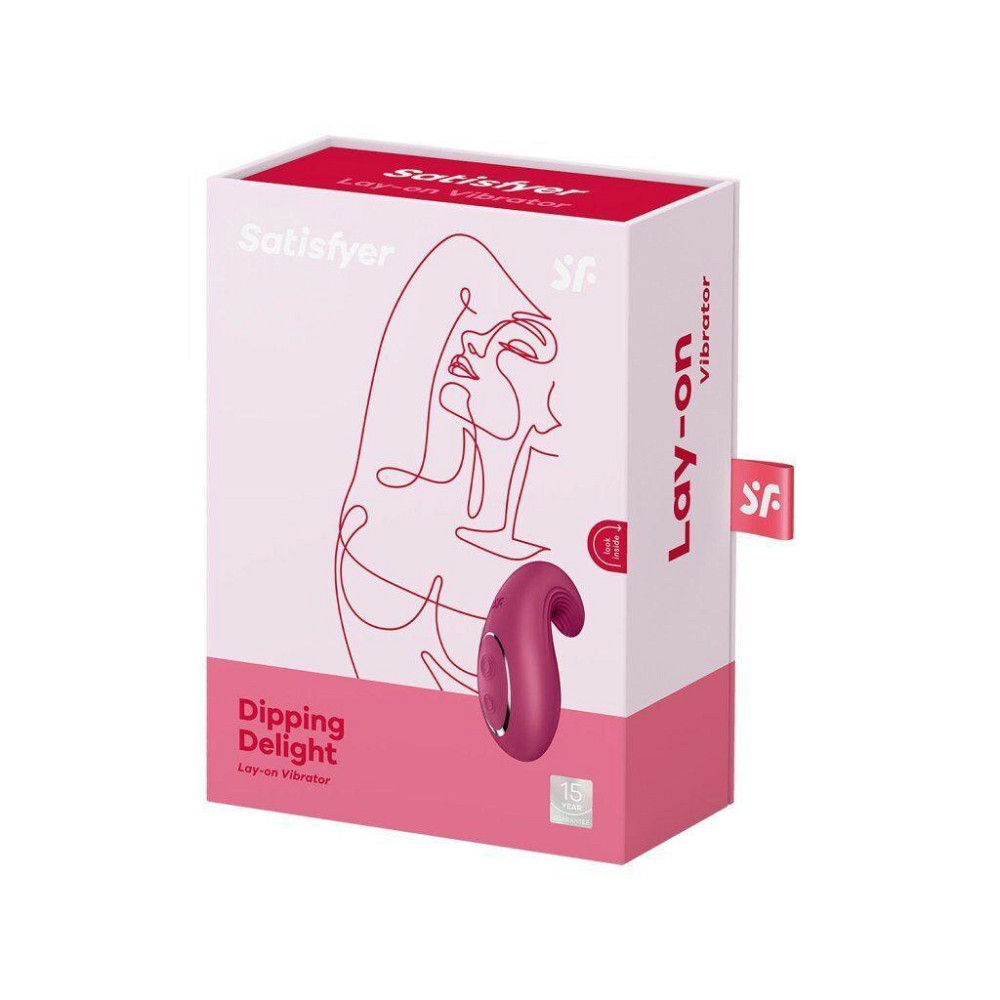 Вибратор Satisfyer Dipping Delight Berry, 2 мотора, гибкий кончик Sex Aura Киев - изображение 7