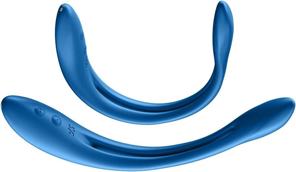 Універсальний гнучкий вібратор для пар Satisfyer Elastic Game Dark Blue Sex Aura Київ - фото 7