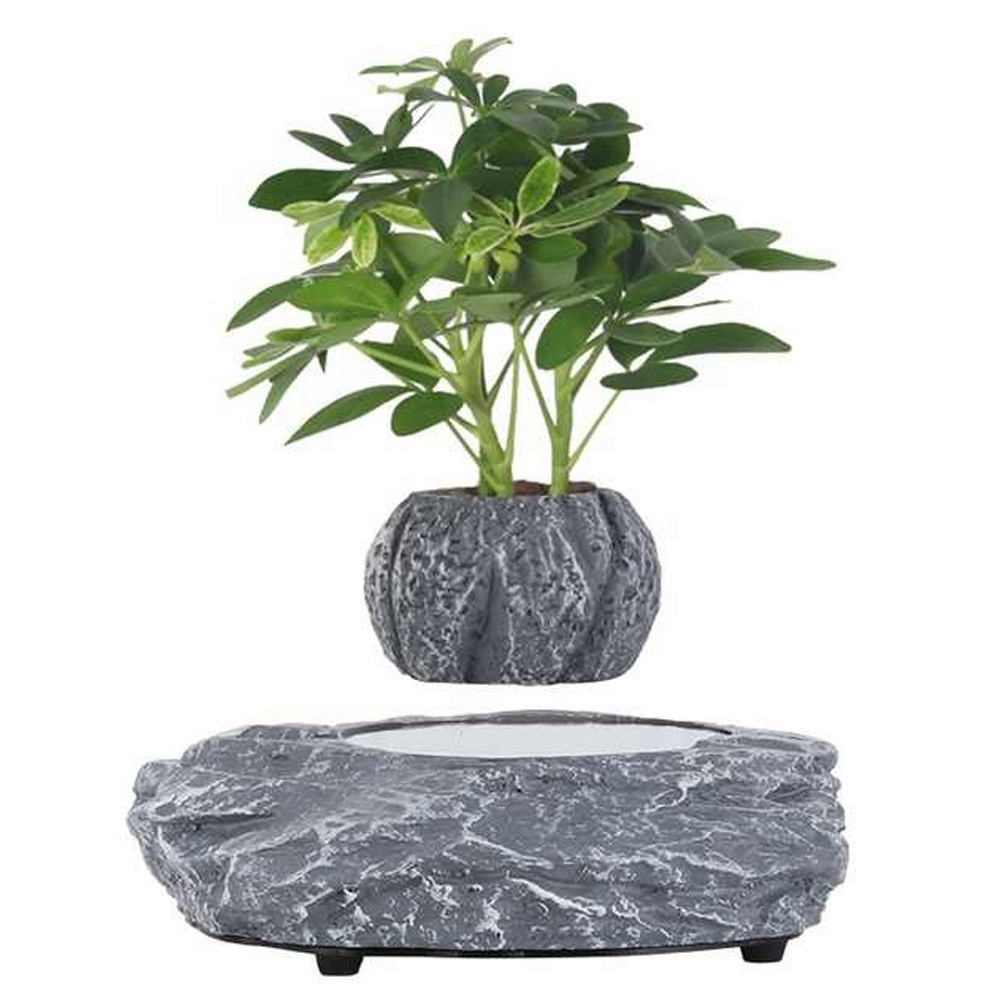 Магнітний левітаційний горщик для рослин HCNT Magnetic Levitating Pot M5B-P Grey Киев - изображение 1