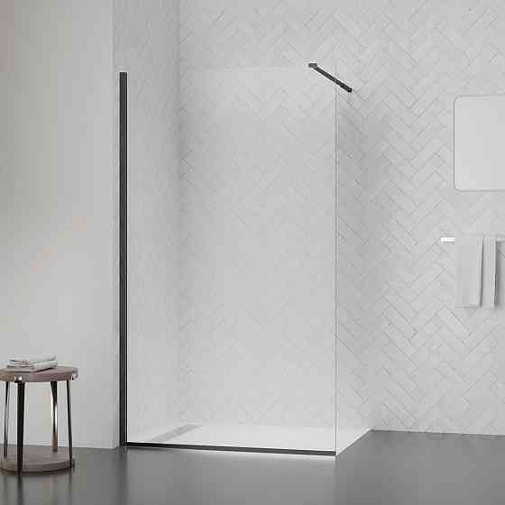 Душова перегородка Qtap Walk-In Standard BLM209.C8 90х200 см, скло Clear 8 мм, покриття CalcLess Київ