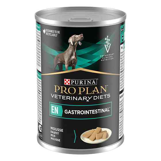 Влажный диетический корм PRO PLAN VETERINARY DIETS EN Gastrointestinal для взрослых собак для устранения расстройств пищеварения, мусс, 400 г Киев