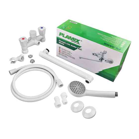 Змішувач для ванни PLAMIX OMEGA-140 EURO SET WHITE    ( MX9579 ) 26866 Харків