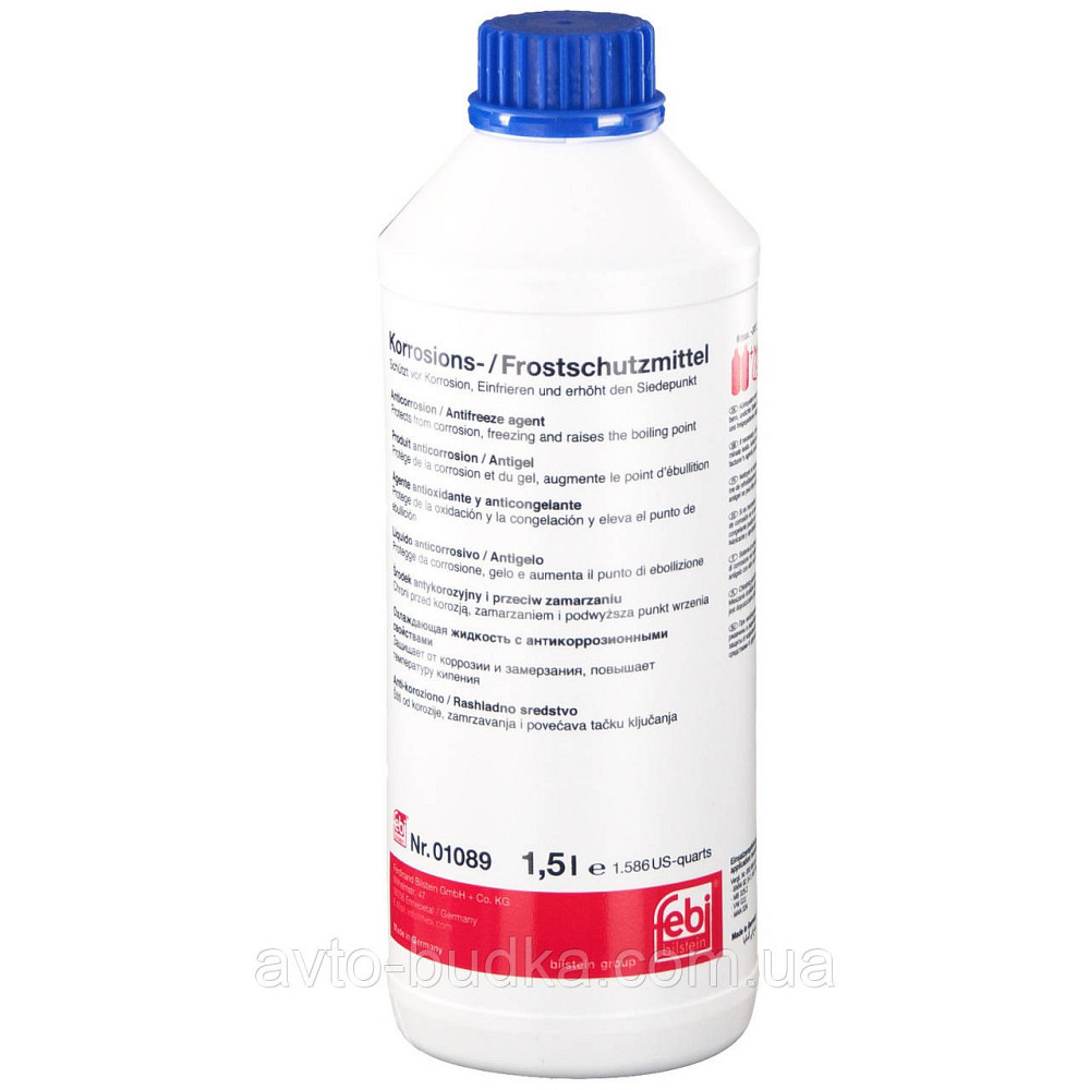 Антифриз (концентрат) (синій), 1.5L, G11  FEBI BILSTEIN 01089 Новый Роздол - изображение 1