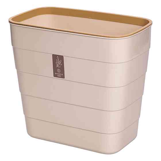 Пластикове сміттєве відро на дверцята 6 л, бежеве Київ