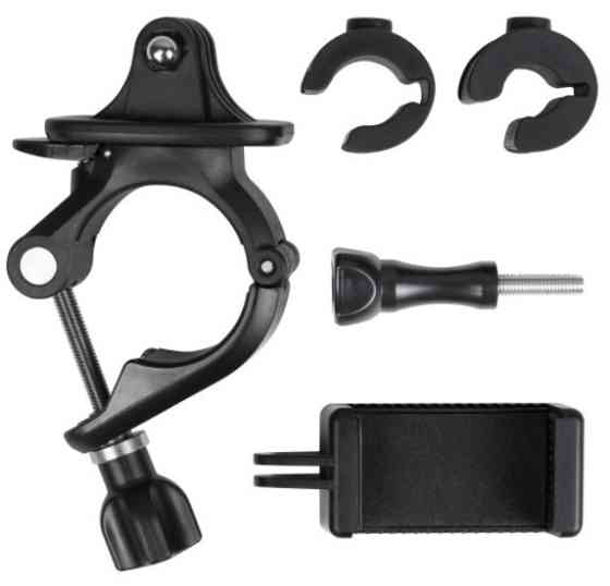 Кріплення на кермо мотоцикла велосипеда для телефона екшн-камери 9-35мм AC Prof PH-428A Київ