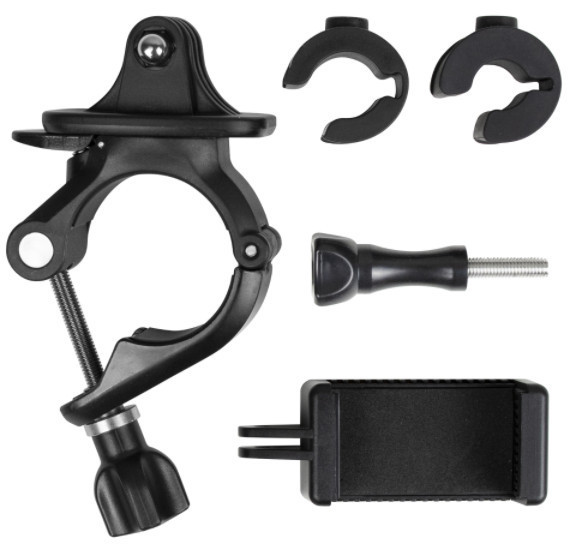 Кріплення на кермо мотоцикла велосипеда для телефона екшн-камери 9-35мм AC Prof PH-428A Київ - фото 1