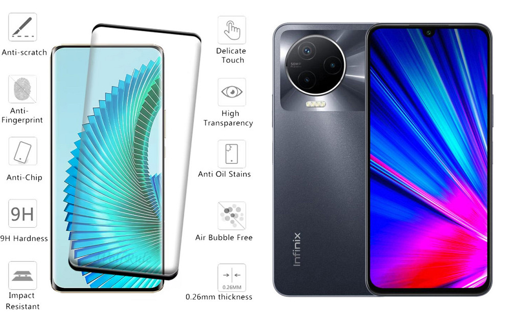Захисне скло HyperGlass Pro для Infinix Note 12 2023 – максимальна чутливість та захист Київ - фото 2