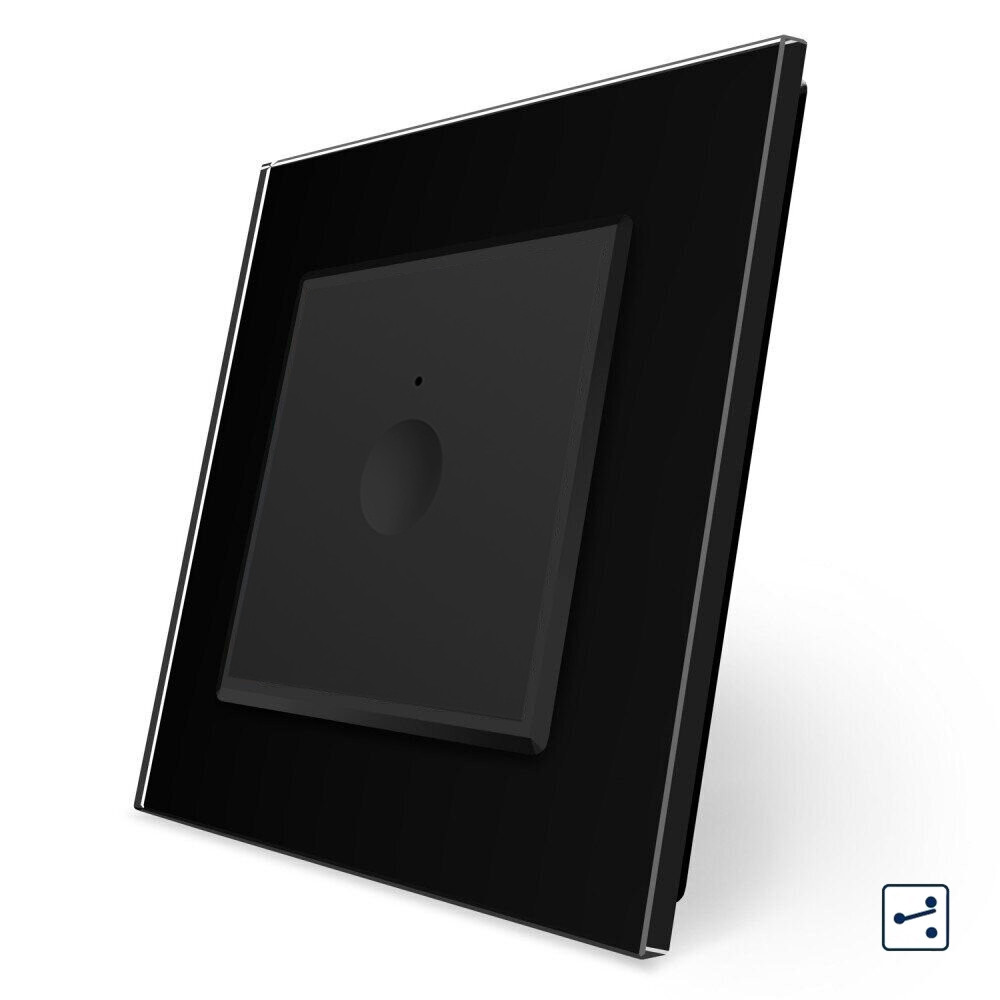 LIVOLO Сенсорний прохідний/перехресний вимикач Sense 1 сенсор Livolo чорний (722000312) Коломия - фото 1