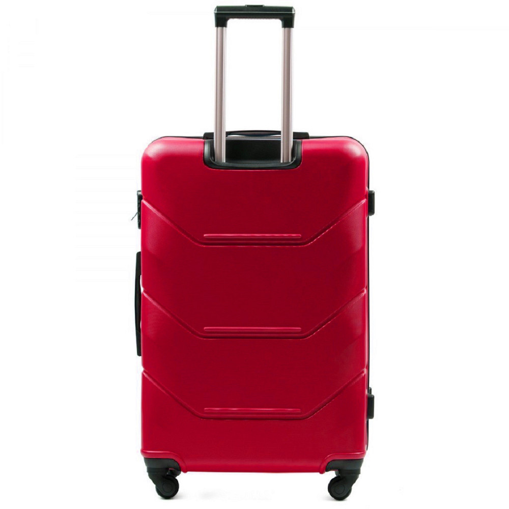 Валіза пластикова WINGS 147 велика 75 см червона Київ - фото 3