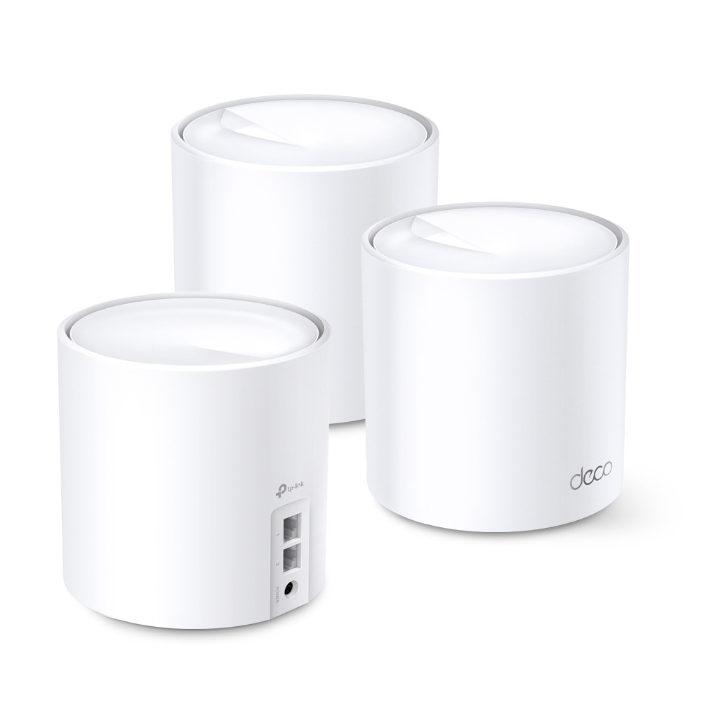 Домашня Mesh Wi-Fi система TP-LINK DECO X20 3PK AX1800 1xGE LAN 1xGE WAN MU-MIMO OFDMA (DECO-X20-3-PACK) Київ - фото 2