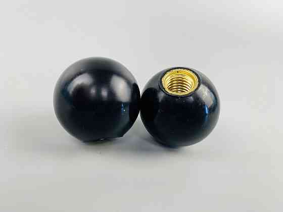 Наконечник важеля універсальний М8, D30 (шар чорний), латунна втулка різь внутрішня М8 Мукачево