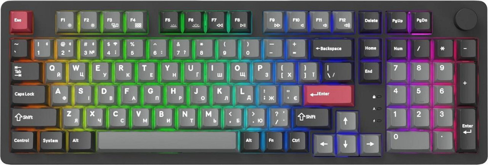 Клавіатура бездротова GamePro Asgard Drakkar Keychron Super Red Switch Black (MK305BK) ( 11600 ) Харків - фото 6
