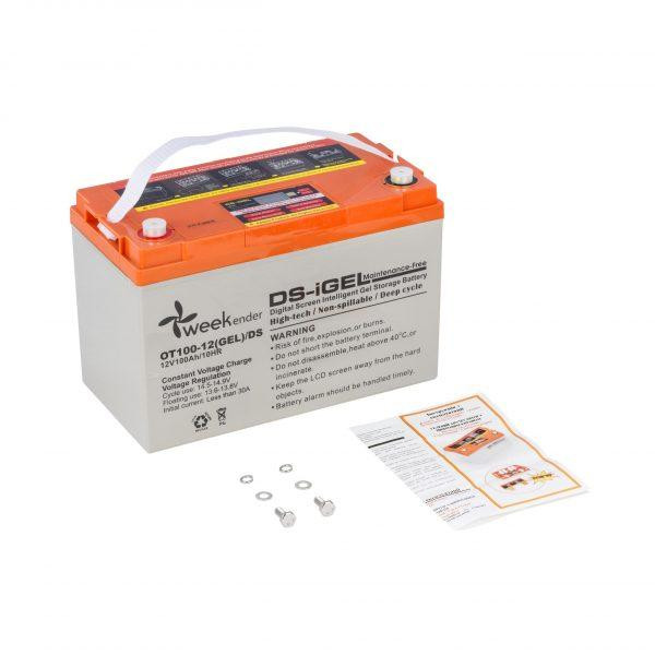 Гелевый аккумулятор Weekender DS 100Ah 12V с дисплеем 30,5кг Киев - изображение 2