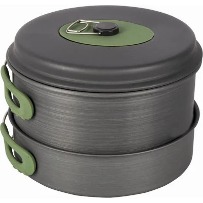 Набір туристичного посуду Bo-Camp Explorer 4 Pieces 21 Hard Anodized Grey/Green (2200241) Вінниця - фото 3