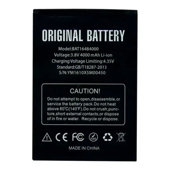 Аккумулятор для DOOGEE X5 Pro BAT16484000 4000mAh 3.8V Li-Ion Original Днепр