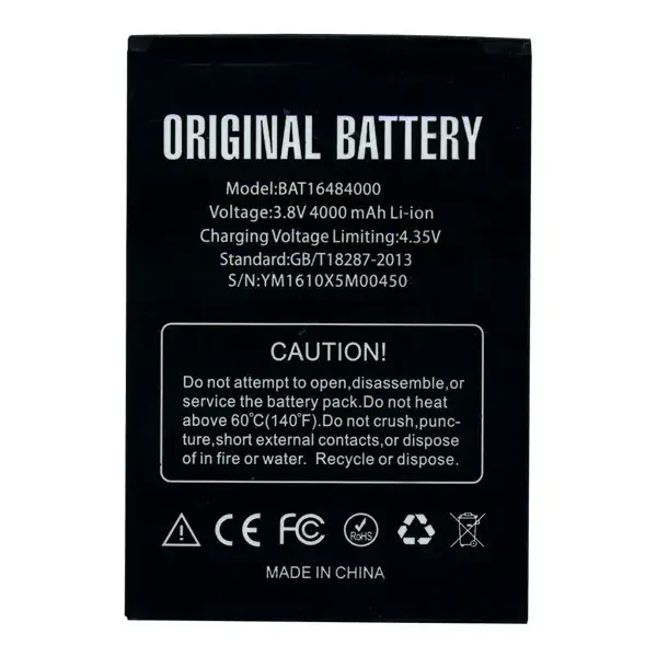 Аккумулятор для DOOGEE X5 Pro BAT16484000 4000mAh 3.8V Li-Ion Original Днепр - изображение 1