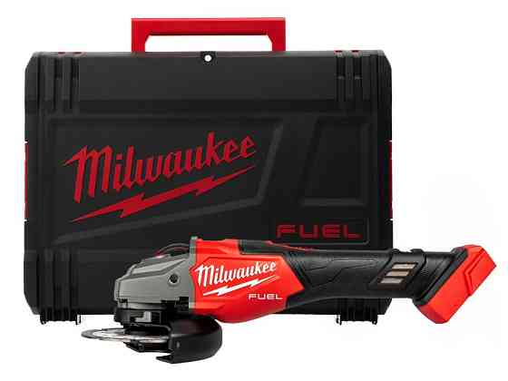 Шліфмашина кутова - болгарка акумуляторна безщіткова MILWAUKEE FHSAG125XB2-0X діаметр 125мм (захистний кожух, антивібраційна біч Одеса