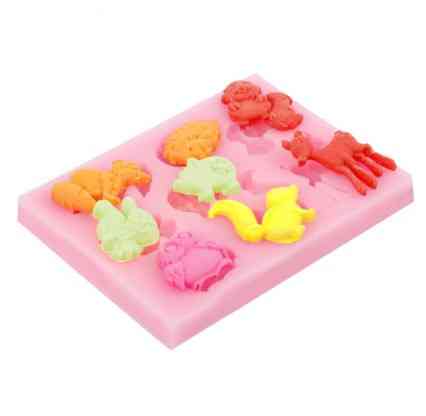 Молд силиконовый Животные 82 на 61 мм розовый Киев