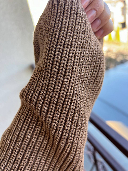 Светр жіночий A-N 875 варка в'язка оверсайз one size, шоколад, one size Київ - фото 4