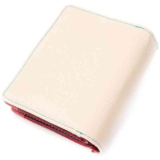 Женский кошелек из натуральной кожи вертикального формата Белый (ST Leather) Киев