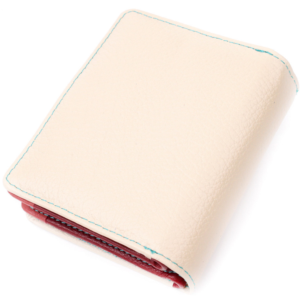 Жіночий гаманець із натуральної шкіри вертикального формату Білий (ST Leather) Київ - фото 6