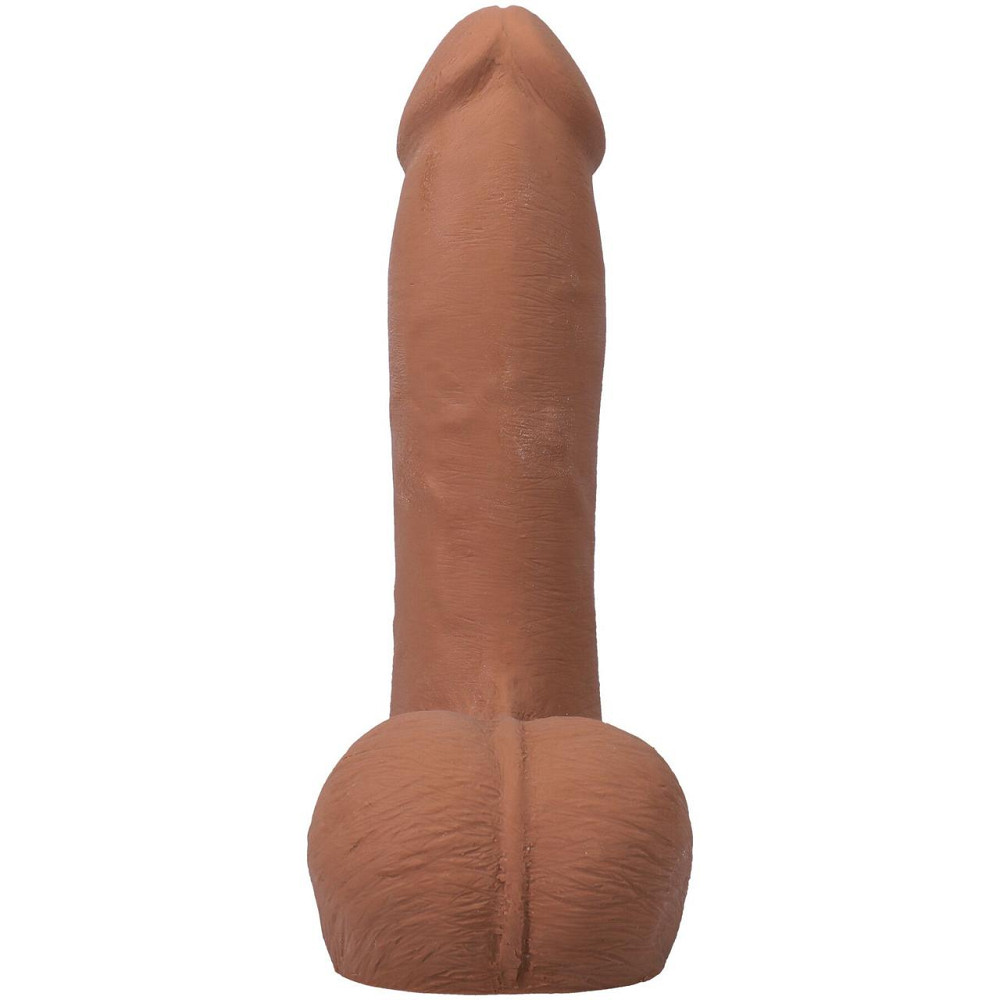 Фалоімітатор Doc Johnson The Realistic Cock ULTRASKYN - 7 Inch with Balls Caramel Sex Aura Київ - фото 4