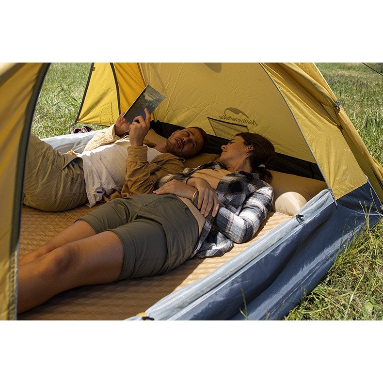 Палатка двухместная Naturehike P-Series NH18Z022-P 210T/65D, жёлтая Киев - изображение 2
