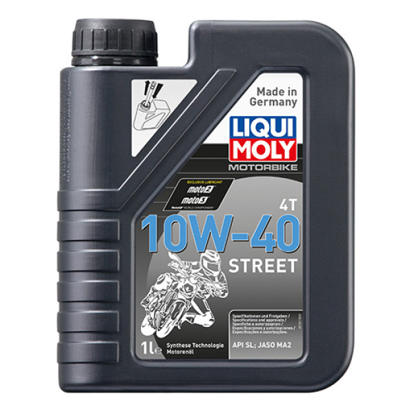 Олива для 4-тактних двигунів Liqui Moly Motorbike 4T 10W-40 Street 1л Львів - фото 1
