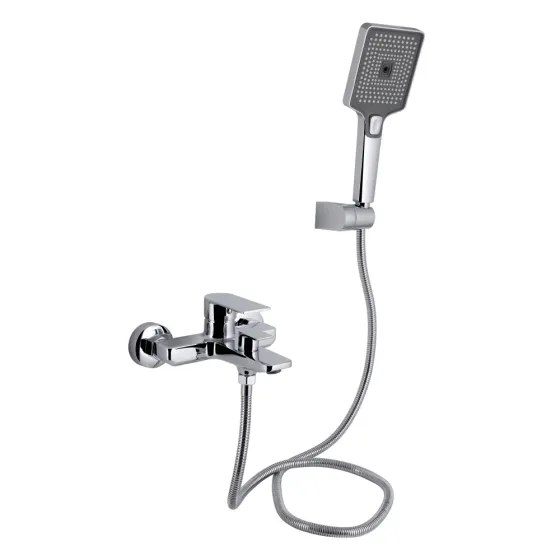 Змішувач для ванни Qtap Aries з душовим гарнітуром QTARI259CRM45559 Chrome Київ