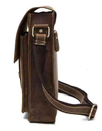 Сумка чоловіча вертикальна Коричнева (Vintage) Київ