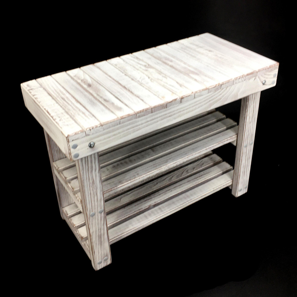 Полиця для взуття "Женева 80" шеббі Миколаїв - фото 5