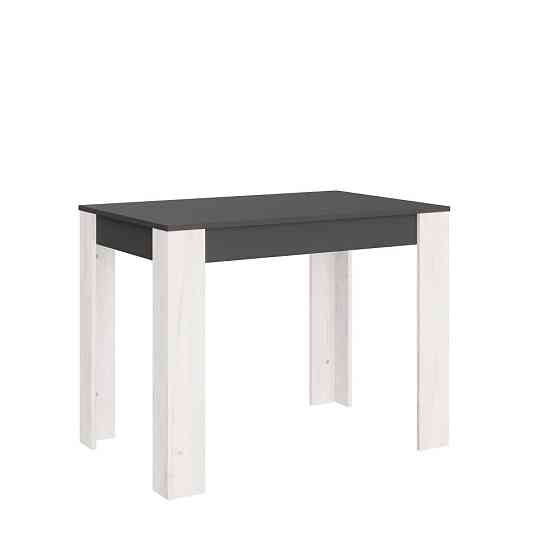 Обідній стіл Еверест СТО-1 110х65х77 см Графіт/Дуб крафт білий (DTM-071147) Львів