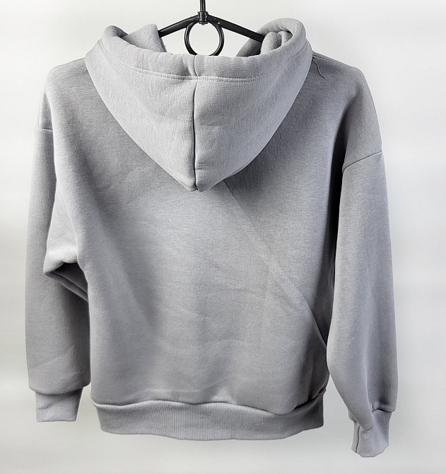 Детский подростковый спортивный костюм Турция для мальчика черный 3нитка флис 134,140,146 Николаев - изображение 4