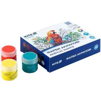 Акриловые краски Kite Creative 12 кольорів, 20 мл (K-275) Винница