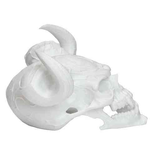 Защитный колпачок на фаркоп с белым черепом и рогами Харьков