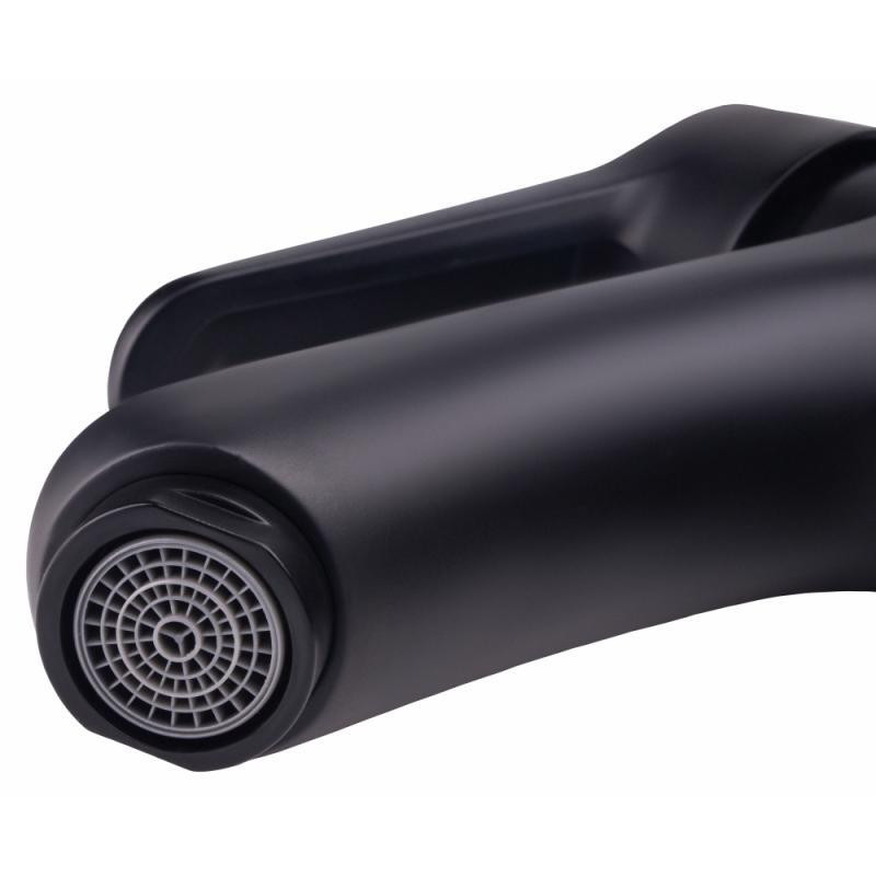 Змішувач для раковини Lidz (BLA) 14 43 001F, чорний (LIDZBLA1443001F) Київ - фото 4