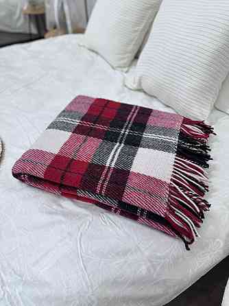 Vladi Плед Vladi 170x210 см вовняний 70% червоно-чорний Нова Зеландія 02/NOAH Коломия