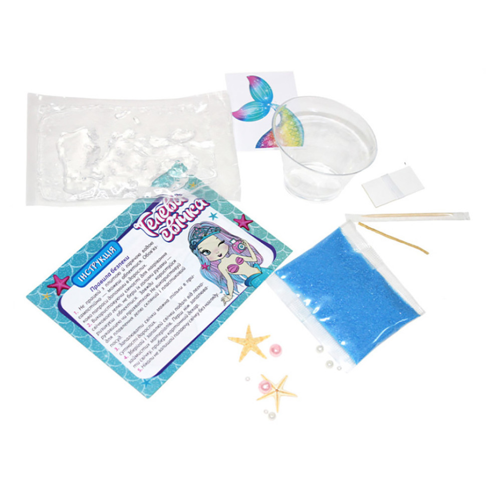 Гелева свічка в стаканчику "Скарби моря" 10100524 своїми руками Вінниця - фото 2