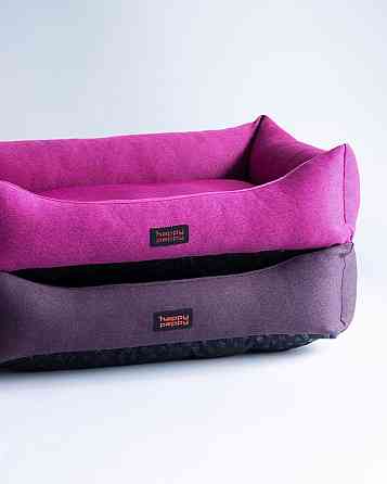 Лежак для собак и котов Happy Peppy (Хэппи Пеппи) Sofa Рогожка 30х45 см, Розовый Запорожье