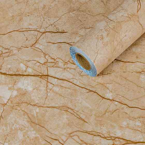 Самоклеющаяся пленка 0,45х10м х 0,07мм Бежевый мрамор классический SW-00001277 Днепр