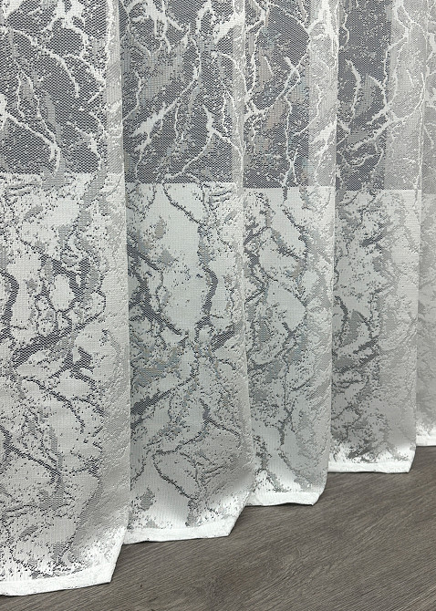 Тюль VR-Textil 1669т Жакард Білий 250х270 см (42-1107) Київ - фото 7